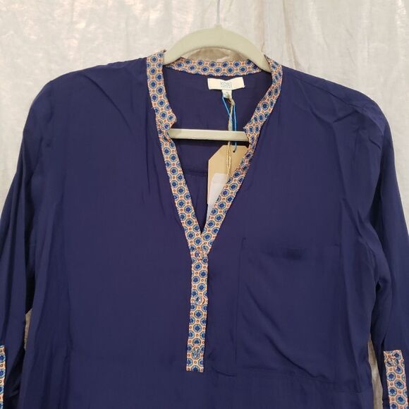 KORI America Blue with Orange and blue Print Trim NWT - Picture 2 of 8